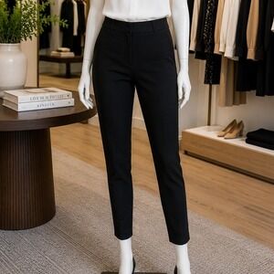 Banana Republic Womens Pants Devon Skinny Side Zip Black 4